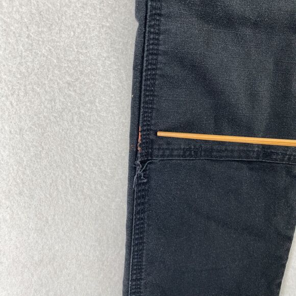 WRANGLER Pants Womens 2 x 32 Riggs Workwear Cargo Carpenter Ripstop Canvas Black - Picture 15 of 16
